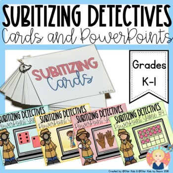 Preview of Subitizing | Number Sense Cards and Games on PowerPoint | BUNDLE for K-1