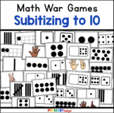 Subitizing Number Sense to 10 War Game with Ten Frames and Dice