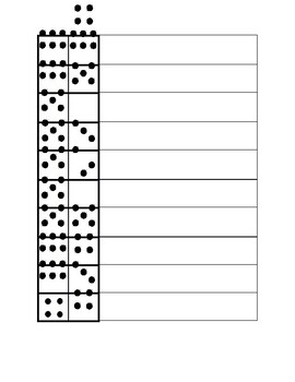 Preview of Subitizing, Number Sense with Dominoes