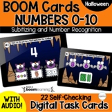 Subitizing Numbers to 10 Halloween Math BOOM Cards ™ | Digital Task Cards