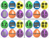 Subitizing, Numeracy Easter Eggs 1-20