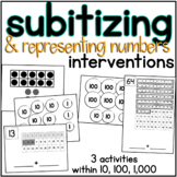 Subitizing & Representing Numbers Math Intervention