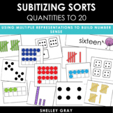 Subitizing Sorts - Quantities to 20 Ten Frames, Tally Mark