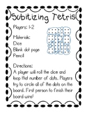 Subitizing Tetris Math Game