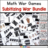 Subitizing Game and Number Sense War Game Bundle