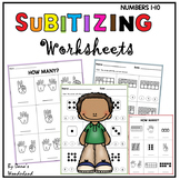 Subitizing Worksheets Number Recognition 1-10