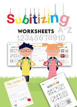 Preview of Subitizing Worksheets Number Recognition 1-10