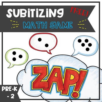 Preview of Subitizing ZAP Math Game - FREE!