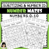 Subitizing and Number Recognition Worksheets