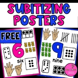 Subitizing to 10 Bulletin Board Posters