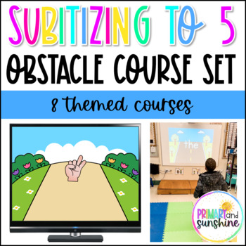 Preview of Subitizing to 5 Obstacle Courses