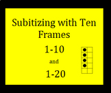 Subitizing with Ten Frames 1-10 and 1-20