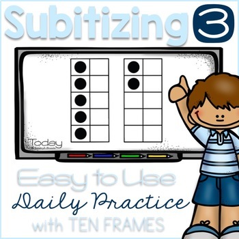 Preview of Subitizing with Ten Frames (Distance Learning)