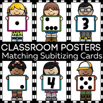 Preview of Classroom Posters | Numbers within 5 + Matching Cards