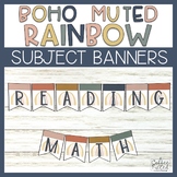 Subject Banners Boho Rainbow Subject Banners
