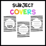 Subject Covers for Binders, Folders, and Journals- B&W