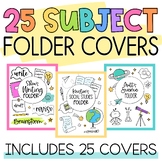 Subject Folder Covers for Back to School