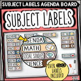 Subject Labels Neutral Sticker Theme Back to School Classr
