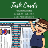 Subject Object and Possessive Pronoun Task Cards