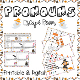 Subject, Object and Possessive Pronouns Escape Room