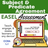 Subject Predicate Agreement Easel Assessment - Digital Gra