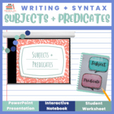 Subject + Predicate Introduction (PowerPoint, Interactive 