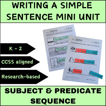 Preview of How to Write a Sentence - Summer School Writing Curriculum - Complete Sentences