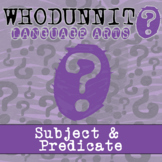 Subject & Predicate Whodunnit Activity - Printable & Digit