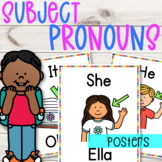 Subject Pronouns Posters | English and Spanish | ESL|Bilingual