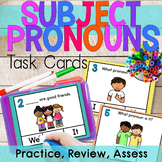 Subject Pronouns Task Cards | ESL |
