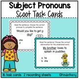 Subject Pronouns Task Cards Scoot Activity