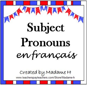 Preview of Subject Pronouns in French