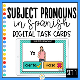 Subject Pronouns in Spanish - Boom Cards Set 1 - Distance 