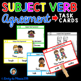 Subject-Verb Agreement Task Cards