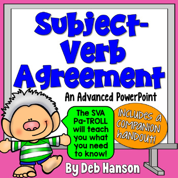 Preview of Subject Verb Agreement Advanced PowerPoint