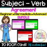 Subject Verb Agreement Boom Cards Bundle