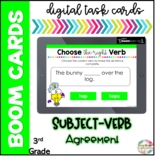 Subject-Verb Agreement | Boom Cards| Distance Learning