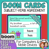 Subject Verb Agreement Digital Boom Cards