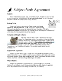 Subject-Verb Agreement Explanation, Exercises, Analysis, a