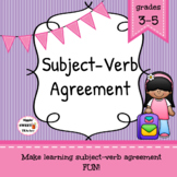 Subject-Verb Agreement Game/Sort Pack