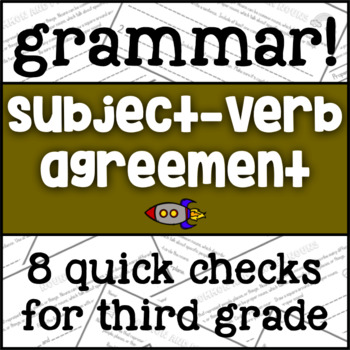 Subject Verb Agreement Grammar Assessments For 3rd Grade By Juniper S Own