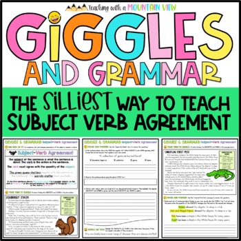 Preview of Subject Verb Agreement Grammar Worksheets