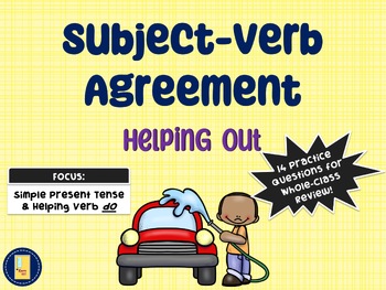 Preview of Subject-Verb Agreement Lesson/Practice Google Slides