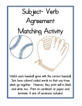 Subject Verb Agreement: Match Your Words - Curvebreakers