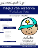 Subject-Verb Agreement Pack (IS/ARE, HAS/HAVE, WAS/WERE)