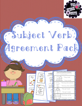 Preview of Subject Verb Agreement Pack with a Homework Assignment