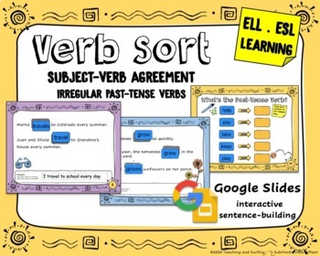 Preview of Subject-Verb Agreement: Past-Tense & Irregular Verbs