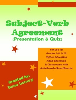 Preview of Subject-Verb Agreement - Presentation & Quiz