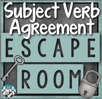 Preview of Subject Verb Agreement Review Escape Room