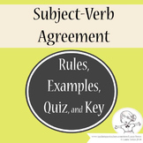 Subject Verb Agreement Rules, Examples, Quiz, and Key